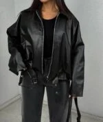 بامبر جکت چرم