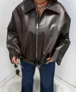 بامبر جکت چرم - Image 4