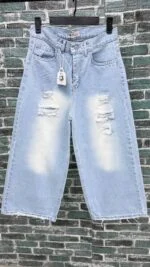 شلوار واید بگ زاپدار - Image 4