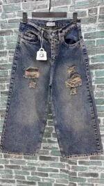 شلوار واید بگ زاپدار