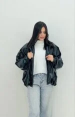 بامبر جکت چرم برشکا - Image 2