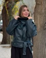 ترنچ کت چرم برشکا - Image 3