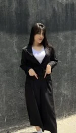 ست کراپ کت و شلوار دامنی - Image 3