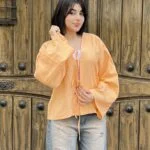 شومیز عروسکی جلو بندی
